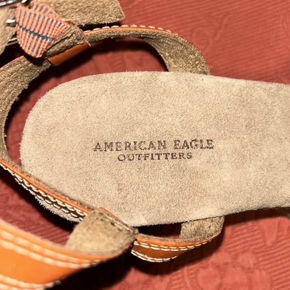 American Eagle: Leather Platform Sandals, Size: 9 - Picture 9 of 12
